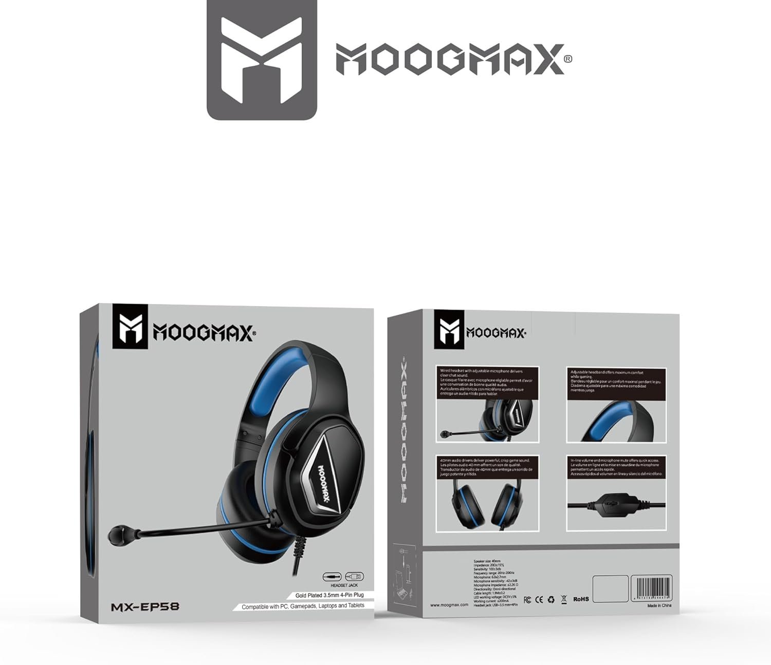 MOOG MAX (ضمان عامين) Gaming headphone - الصورة 2