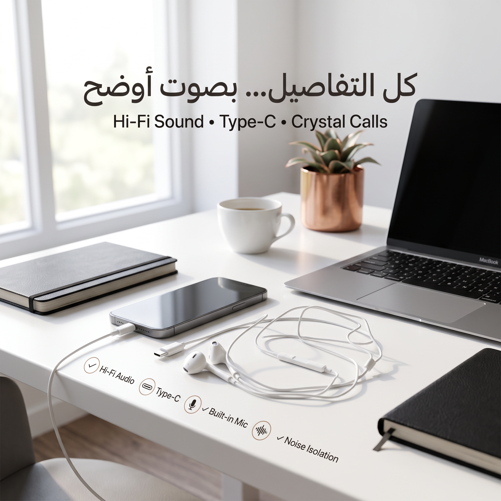 سماعة تايب سى